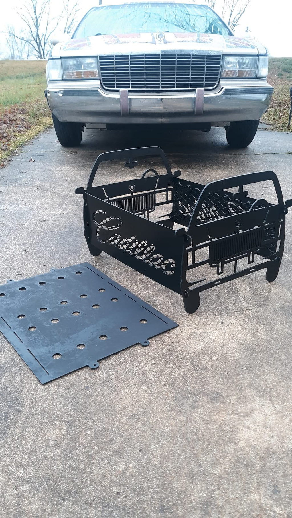 Cadillac fleetwood fire pit/grill