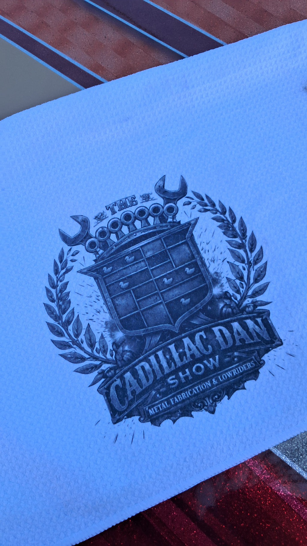 Cadillac Dan Show microfiber towel