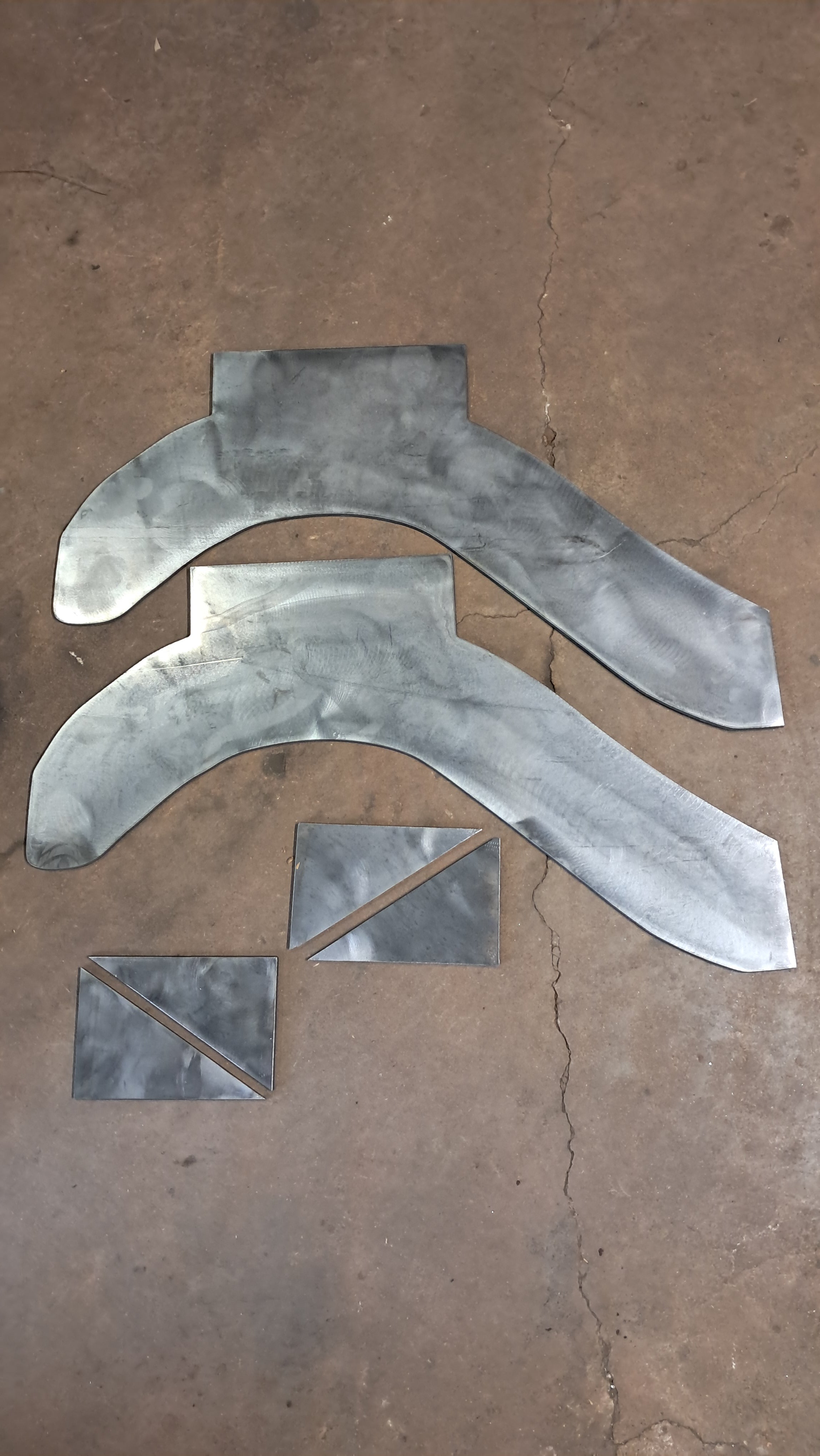 Cadillac / Caprice / Roadmaster rear inner arches for a raised bridge with bridge gussets