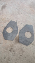 61-64 Canadian frame impala front spring pocket reinfocements 3/16 thick. 3 inch cylinder hole (free shipping)