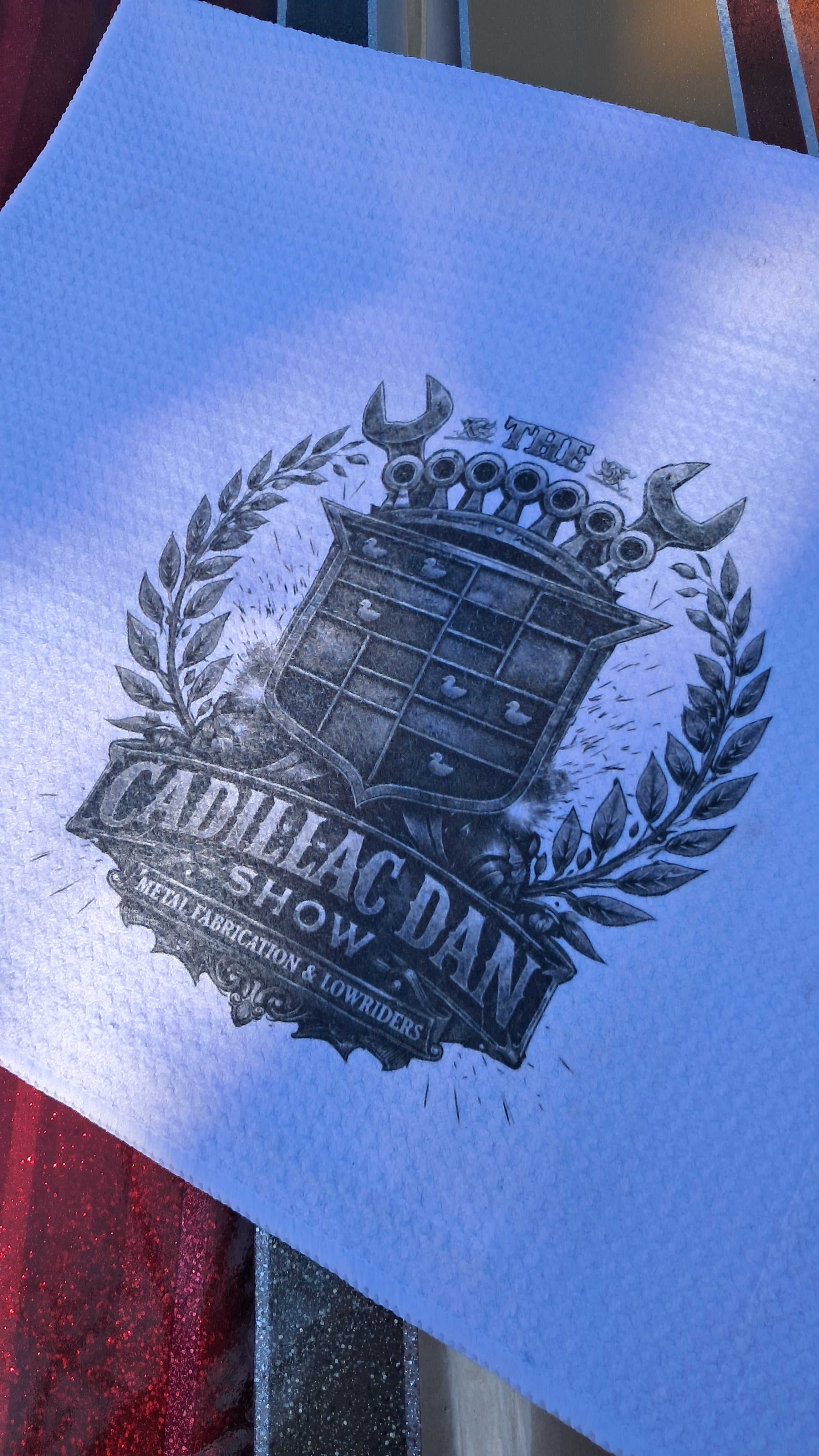Cadillac Dan Show microfiber towel