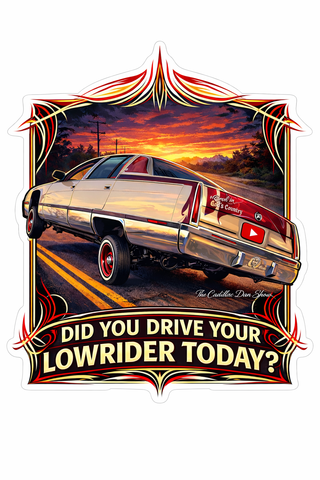 Drive Your Lowrider Sticker