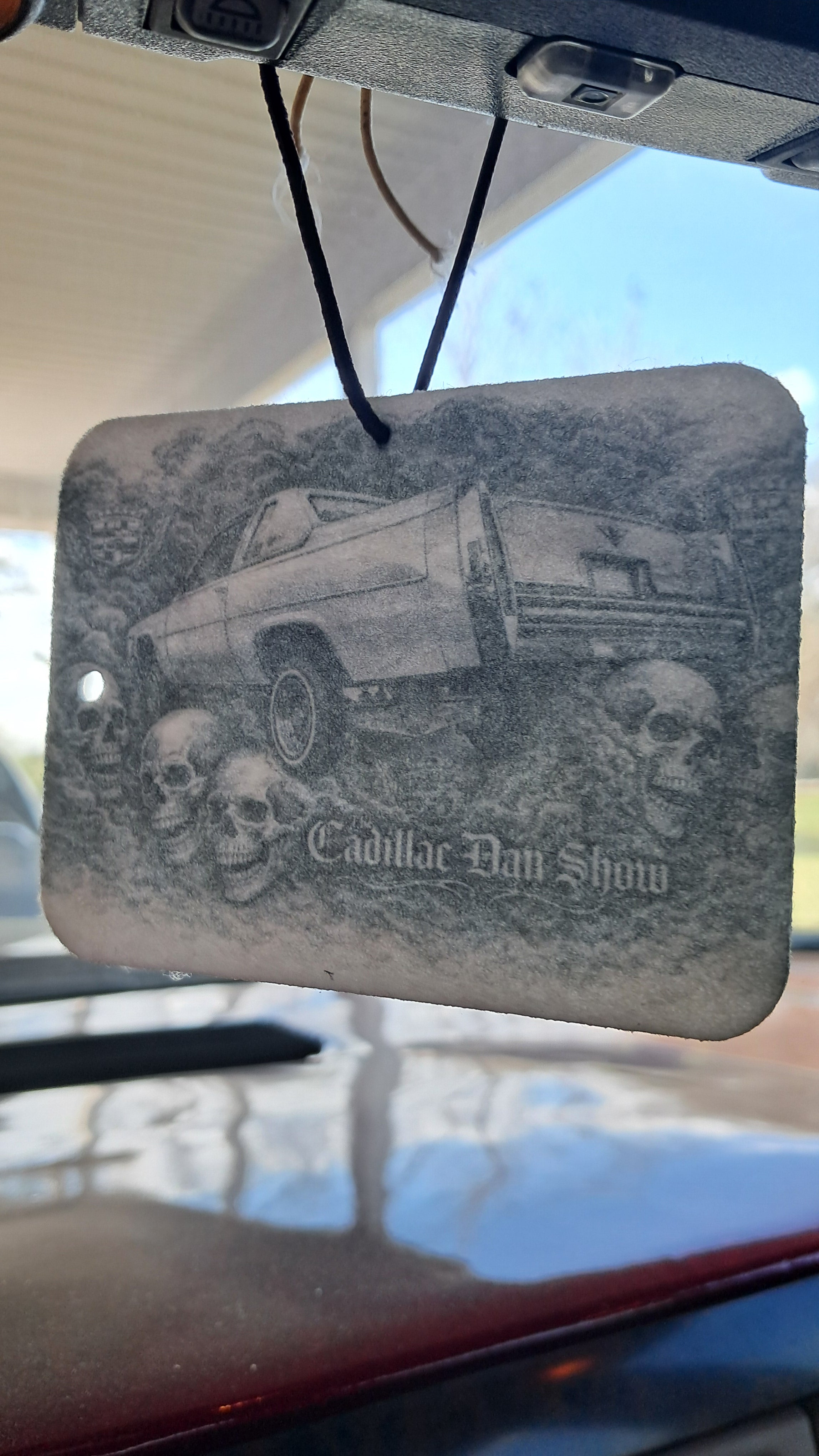 79 Coupe, The Cadillac Dan Show air freshener